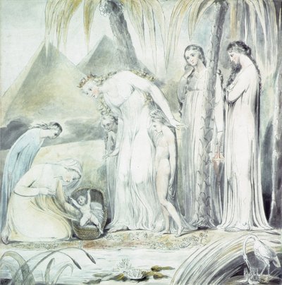 La compassion de la fille de Pharaon ou La Découverte de Moïse, 1805 - William Blake